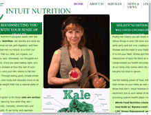 Tablet Screenshot of intuitnutrition.com